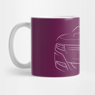 2015 Dodge Charger R/T - front Stencil, white Mug